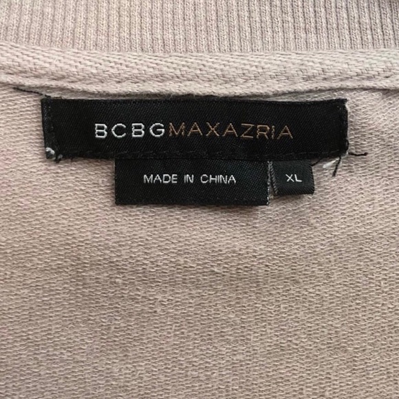 BCBG Studded Mandala Lightweight Zip Sweatshirt - Picture 15 of 16